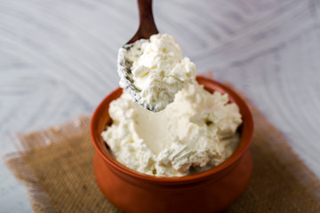 Freshly Prepared Homemade White Butter