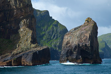Acantilados de St. Kilda.  Isla St. Kilda. Outer Hebrides. Scotland, UK