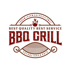 Barbecue logo for restaurant - bbq barbecue fire food grill restaurant