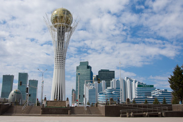 View of Baiterek in Astana, Kazakhstan	