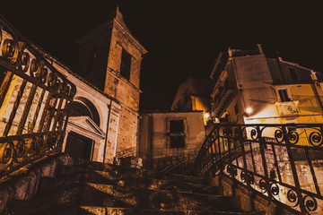 Roman catholic church Santa Maria dell'Itria (Chiesa di Santa Maria delle Scale) in the ancient baroque city of Ragusa as the best example of sicilian baroque style in southern Sicily, Italy
