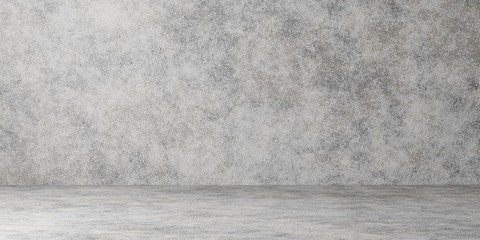 Concrete wall - gray abstract texture. Grunge interior. 3d rendering