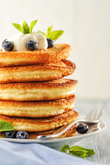 Pancakes with berries.