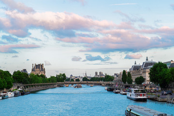 Fototapeta premium Orsay museum and river Siene, France