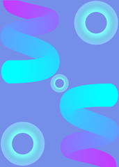 modern bright abstract background blue circles