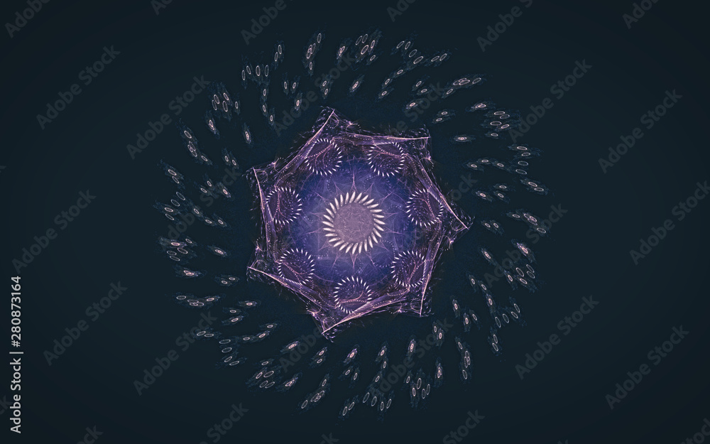Fototapete digital generated image in the form of abstract geometric shapes of various shades and colors for us