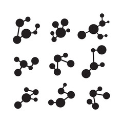 Molecular structure chemical atoms vector