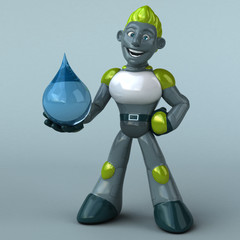 Green Robot - 3D Illustration