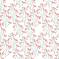 Watercolor background picture Wild flowers