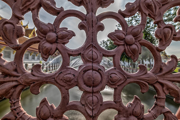 Cup Bridge at Wat Benchamabophit also known as Marble Temple