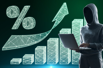  Invest and hacking concept