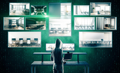 Media and hacking concept