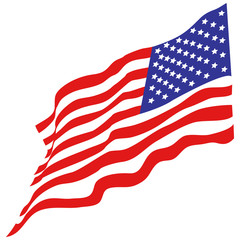 American flag national vector design