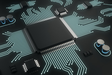 Empty circuit chip