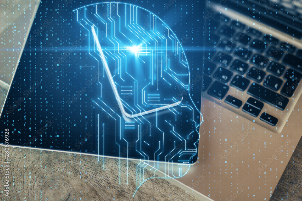 Poster ai and robotics concept