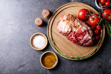 Raw pork meat