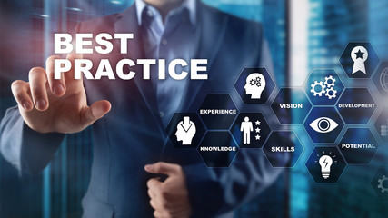 Best practice on virtual screen. Business, Technology, Internet and network concept