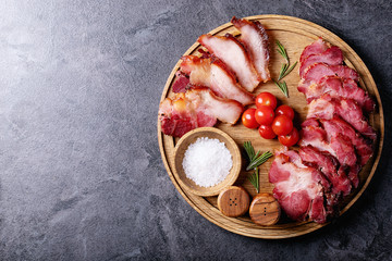 Cooked pork meat