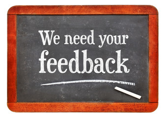 Obraz premium We need your feedback