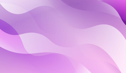 Abstract Shiny Waves. For Cover Page, Landing Page, Banner. Vector Illustration with Color Gradient.