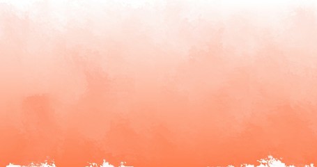 Grunge gradient background from coral to white color