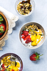 Greek yogurt with Mango,Granola and Chia seed