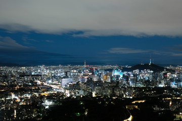 seoul city night view
