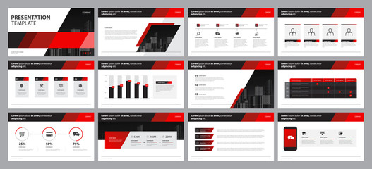 business presentation backgrounds design template and page layout design for brochure ,annual report and company profile ,   - obrazy, fototapety, plakaty