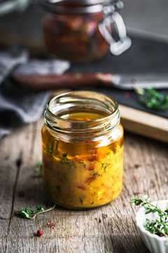 Sun dried tomato with Lemon Thyme Vinaigrette
