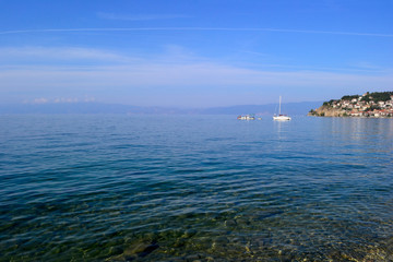 Lake Ohrid in the morning,  Macedonia.