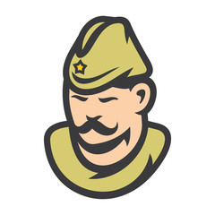 Soldier Military of Army Vector Cartoon illustration.