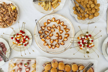 Banquet of starter foodto share
