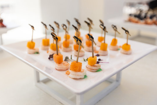 shrimps with pumpmkin catering