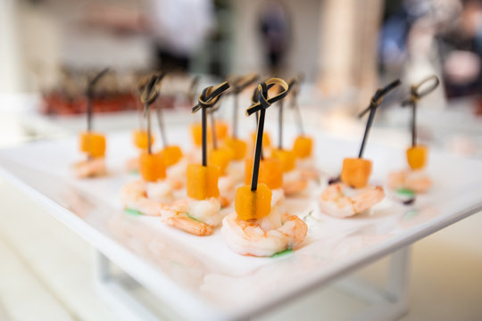 shrimps with pumpmkin catering