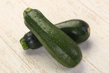 Raw ripe zucchini