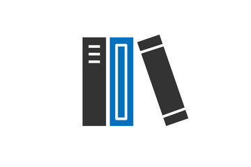 Office file box icon vector, book shelf vector 