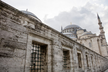 Naklejka premium Suleymaniye Camii mosque in the center of Istanbul city, Turkey
