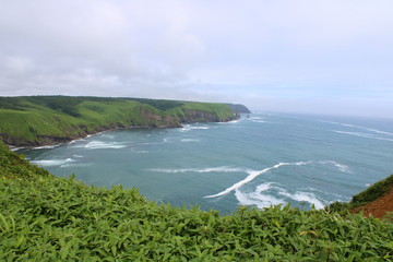 浜中町　涙岬と空