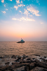 Abandoned Boat in Arabian Gulf in Sharjah