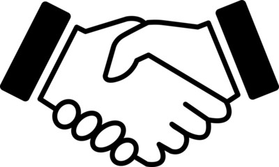 HAND WIRE HAND ICON, handshake, good morning