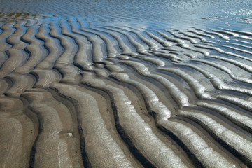 Tidal Patterns (Diseños de marea) Tràigh Uuige - Androil Beach. Lewis island. Outer Hebrides....