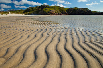 Tidal Patterns (Diseños de marea) Tràigh Uuige - Androil Beach. Lewis island. Outer Hebrides....