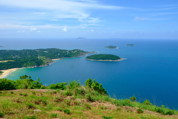 Landscae Black Rock Cliff Pha hin dum Phuket Thailand