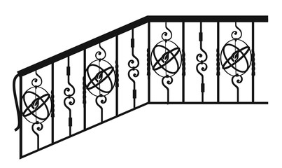 fences, railings and grates. Forged items and products for home interior and landscape design.