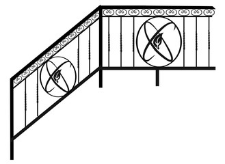 fences, railings and grates. Forged items and products for home interior and landscape design.