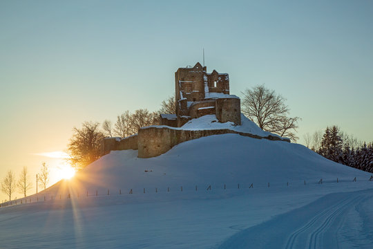 Ruine - Sulzberg - Winter - Allgäu - Burg
