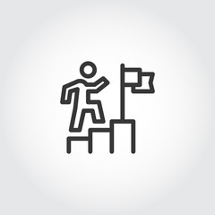 people success icon vector illustration