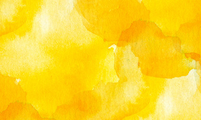 Yellow texture with white of watercolor - 280895763