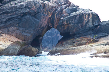Arco Natural Campaigh Natural Arch. Great Bernera. Lewis Island. Outer Hebrides. Scotland, UK