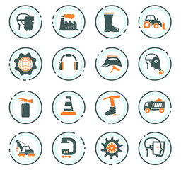 Industrial icons set